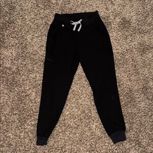 Black FIGS Scrubs Jogger Pants
